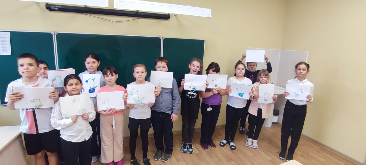 Подснежник – хрупкий белый цветок ...