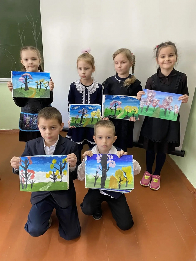 Весна в работах юных художников объединения «Мой край»